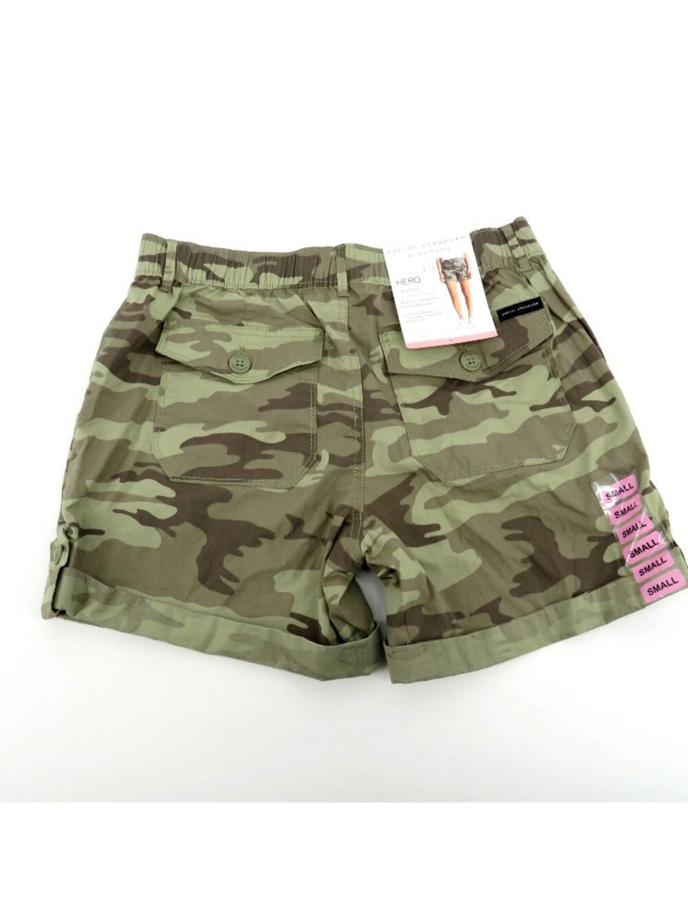 Social Standard By Sanctuary Womens Camo Hero Utility Shorts Small NEW